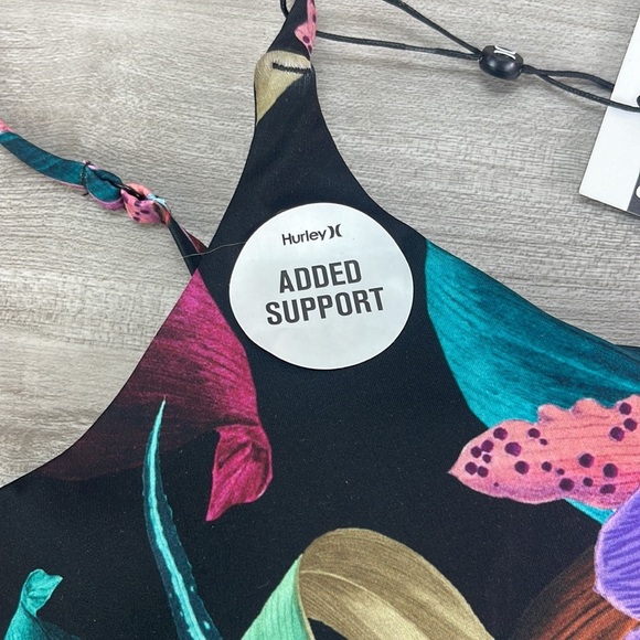 ☀️HURLEY☀️ ORCHID SNACK Adjustable SALTWATER SOUDS BOULDERS BOTT BIKINI SET - Picture 9 of 12